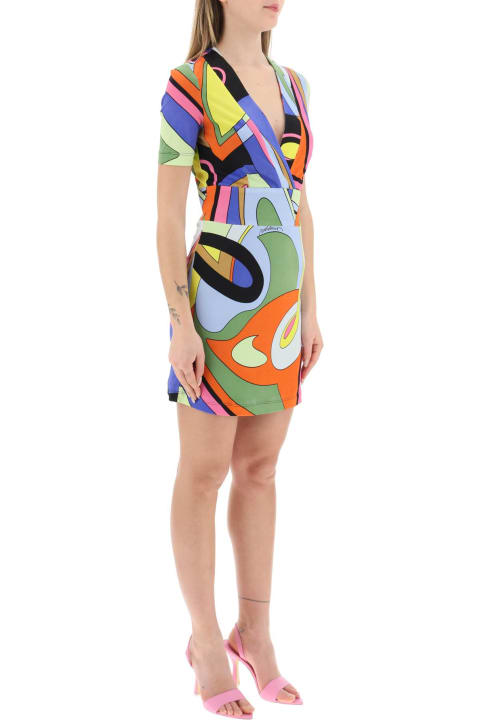ウィメンズ新着アイテム Moschino Multicolor Print Mini Dress