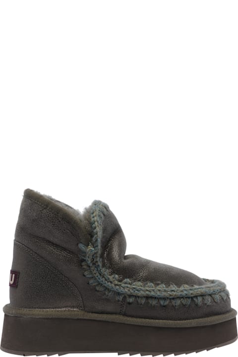 Mou أحذية لـ السيدات Mou Mini Eskimo Paltform Booties