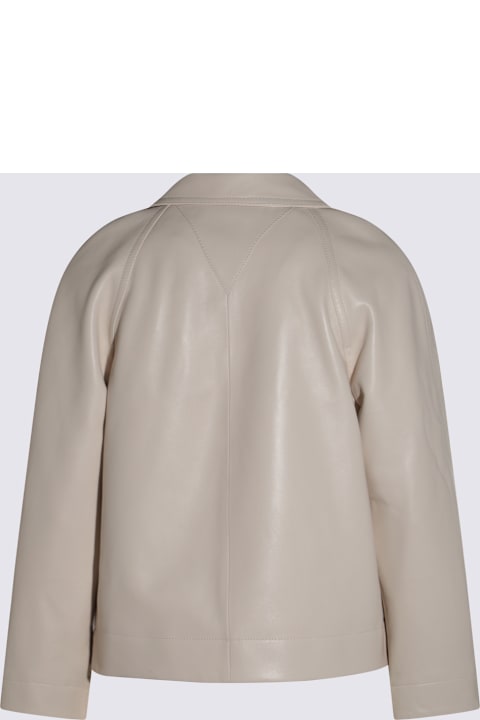 Bottega Veneta for Women Bottega Veneta White Leather Jacket