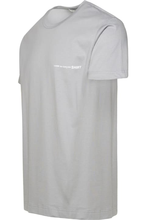 Comme des Garçons Shirt Topwear for Men Comme des Garçons Shirt Gray Cotton T-shirt