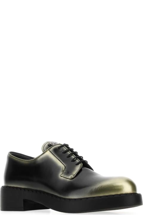 Shoes Sale for Women Prada Two-tone Leather Lace-up Shoes