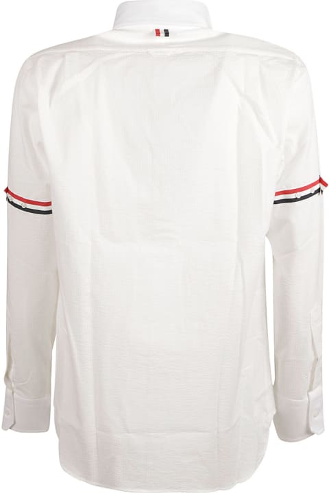 Thom Browne for Men Thom Browne Straight Fit Round Collar Shirt