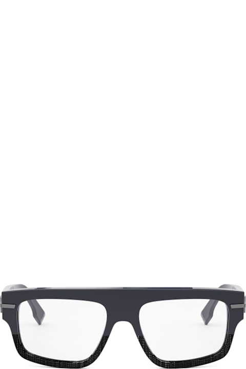 Fendi Eyewear Eyewear for Men Fendi Eyewear Fendi Fe50062i Fendi Fendigraphy 090 Blu Scuro/ Nero Glasses