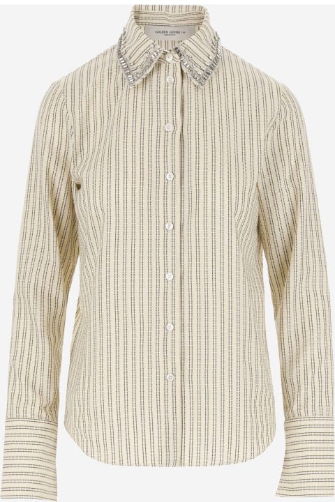 Sale for Women Golden Goose Cotton Shirt With Striped Pattern