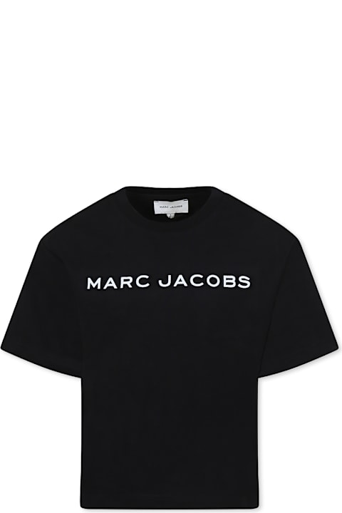 Homeware Marc Jacobs Black T-shirt For Kids With Logo
