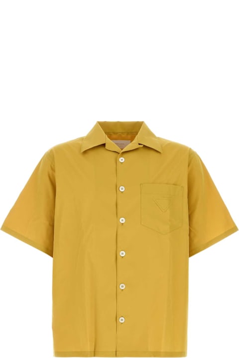 Fashion for Men Prada Mustard Poplin Shirt