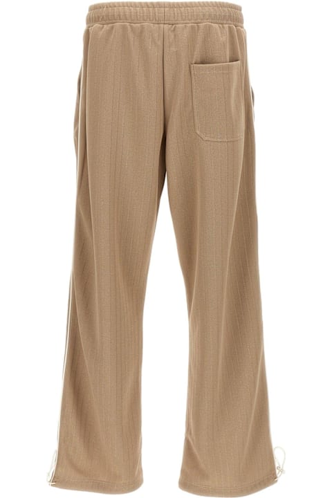 Golden Goose سراويل لـ القسم الرجالي Golden Goose Logo Printed Straight-leg Trousers