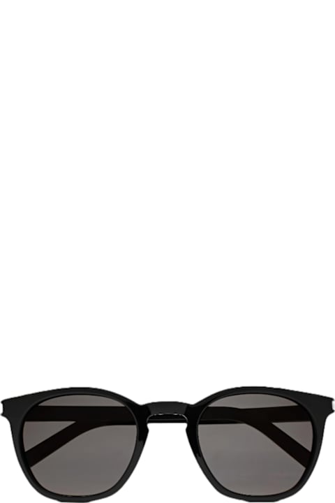 Saint Laurent Eyewear لـ Kids Saint Laurent Eyewear Saint Laurent Sl 28 Linea Corner Angle 002 Black Smoke Sunglasses