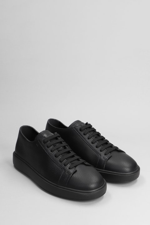 Santoni for Men Santoni Dames Sneakers In Black Leather