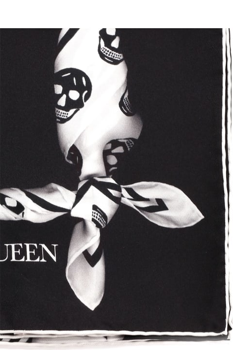 Scarves & Wraps for Women Alexander McQueen Twill Silk Scarf