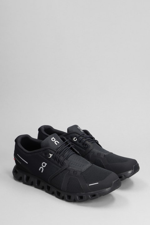 Fashion for Men ON Cloud 5 Sneakers In Black Polyester