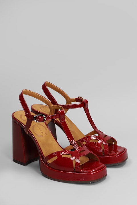 Chie Mihara Shoes for Women Chie Mihara Zinto 46 Sandals In Red Leather