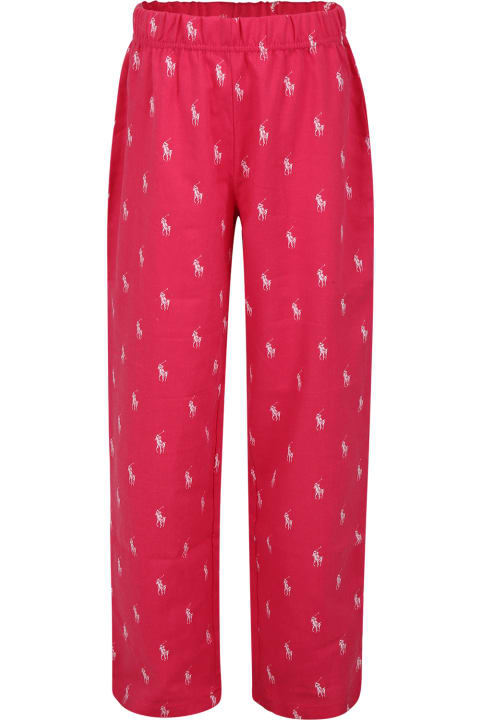 Ralph Lauren Underwear for Girls Ralph Lauren Fuchsia Pajamas Pants For Girl
