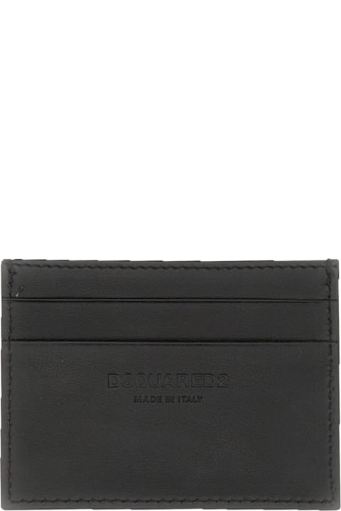 Wallets for Men Dsquared2 Leather Card Holder Dsquared2