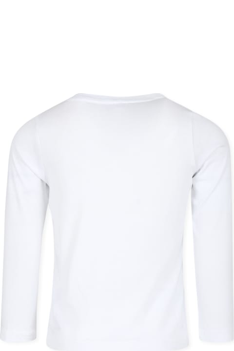 Homeware Stella McCartney Kids White T-shirt For Girl With Cat Print