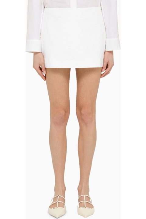 Valentino for Women Valentino White Cotton Mini Skirt