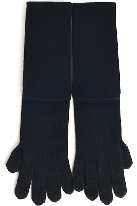 Gloves for Women Max Mara 'timor' Black Cashmere Gloves