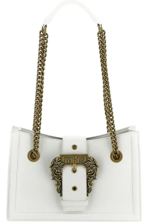 Bags for Women Versace Jeans Couture Embossed Buckle Shoulder Bag