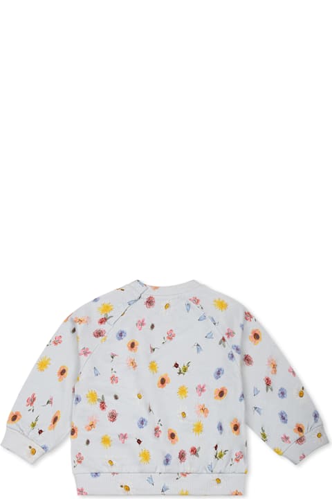 Homeware Molo Light Blue Sweatshirt For Baby Girl With Smiley