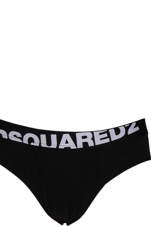 Clothing for Men Dsquared2 Double Underwear Briefs With Logo