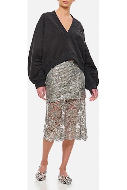 Homeware The Attico Lace Midi Skirt