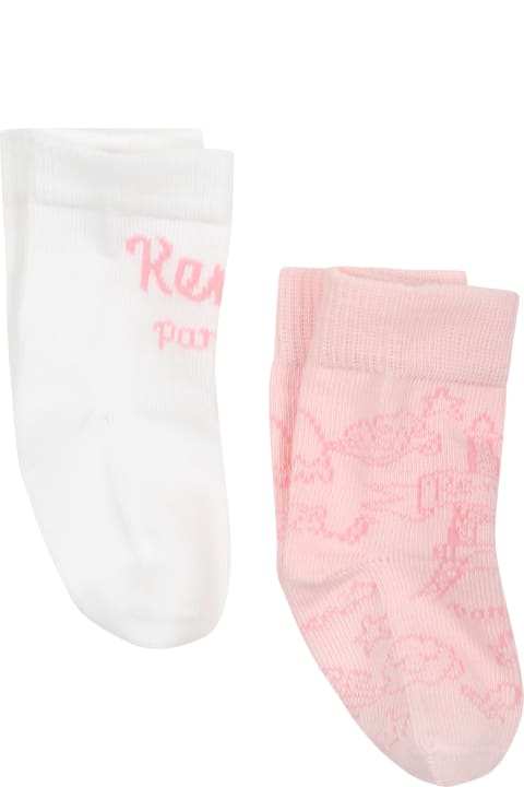 Kenzo Kids Shoes for Baby Boys Kenzo Kids Socks Set For Baby Boy With Logo