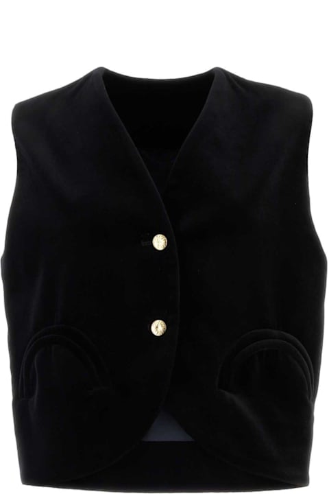 Blazé Milano Clothing for Women Blazé Milano Jealousy Gliss V-neck Velvet Waistcoat