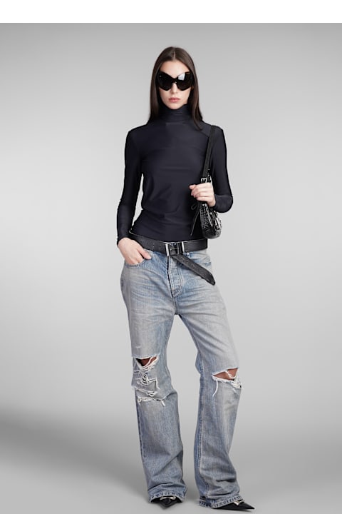 Balenciaga الجينز لـ السيدات Balenciaga Jeans In Blue Cotton