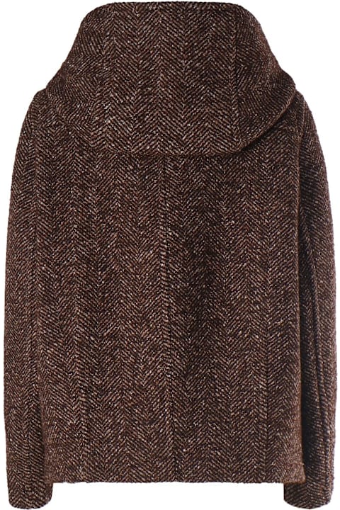 Pinko Coats & Jackets for Women Pinko Short Hooded Duffle Coat