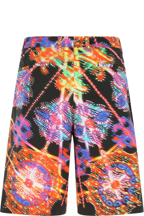 Dolce & Gabbana Pants for Men Dolce & Gabbana Printed Stretch Cotton Bermuda Shorts