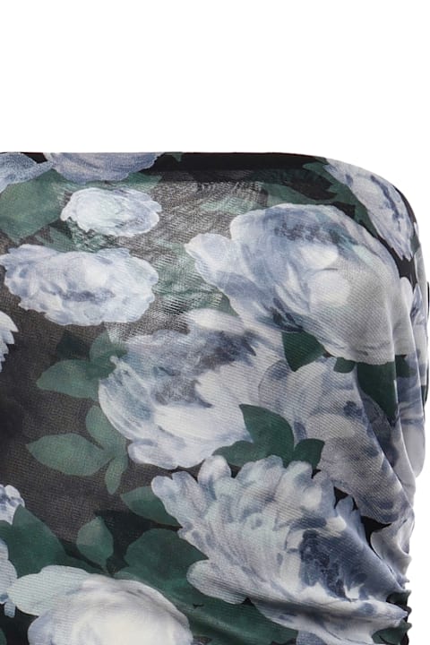 Stella McCartney for Kids Stella McCartney Floral Mesh Dress With Ruffles