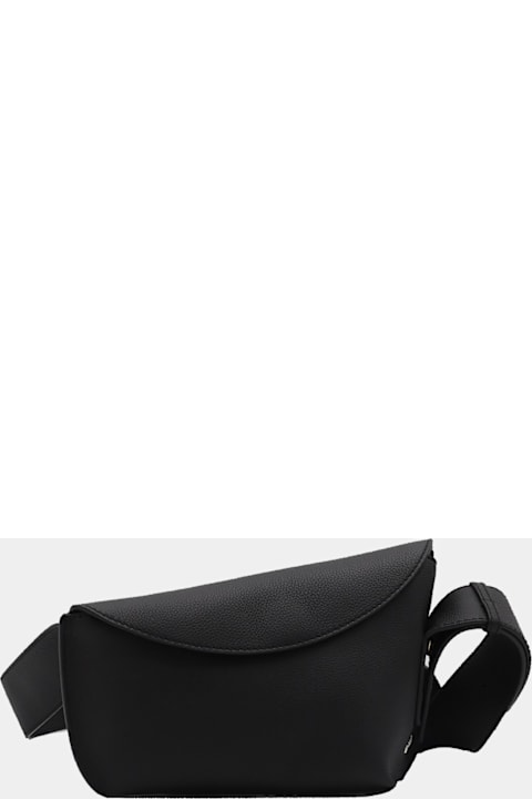 Alexander McQueen for Men Alexander McQueen Black Leather Crossbody Bag