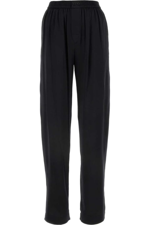Alexander Wang Pants & Shorts for Women Alexander Wang Black Satin Pyjama Pant