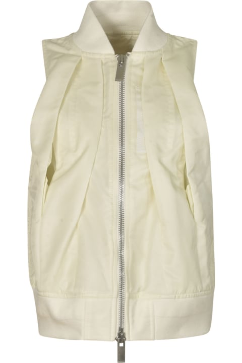 Sacai Coats & Jackets for Women Sacai Zip Pleated Vest