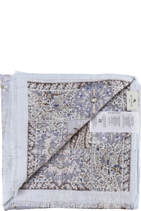 Scarves for Men Etro Paisley Scarf In Cashmere Blend