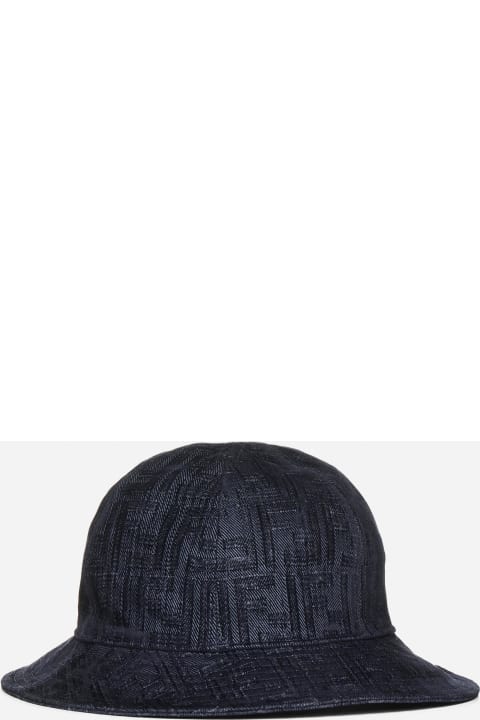 メンズ Fendiのアクセサリー Fendi Ff Denim Bucket Hat