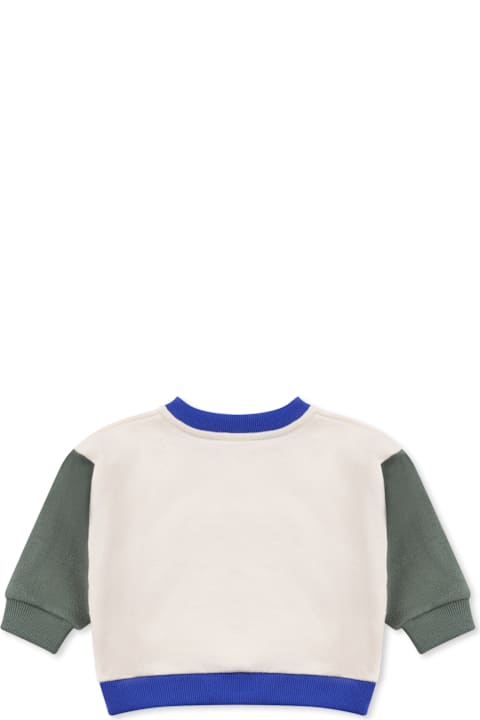 Petit Bateau Sweaters & Sweatshirts for Baby Girls Petit Bateau Ivory Sweatshirt For Baby Boy With Logo