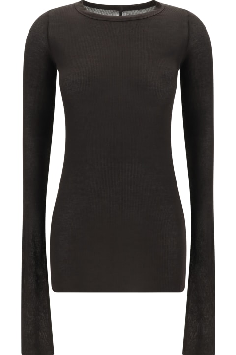 Rick Owens ملابس علوية لـ السيدات Rick Owens Long Sleeve Jersey