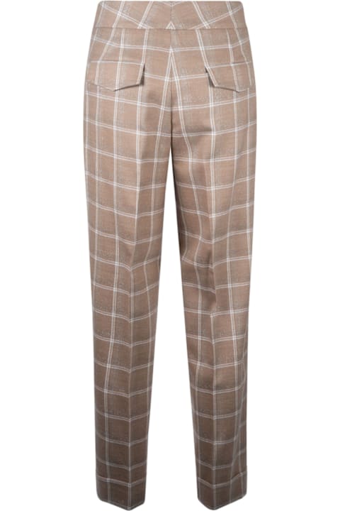 Peserico Pants & Shorts for Women Peserico Checked Trousers