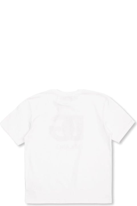 Sale for Boys Dolce & Gabbana Dg Logo Printed Crewneck T-shirt