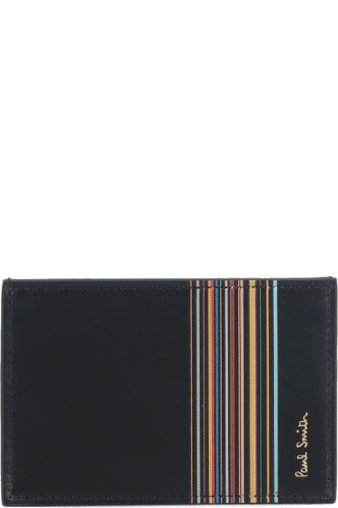 Paul Smith for Men Paul Smith "signature Stripe Block" Card Holder