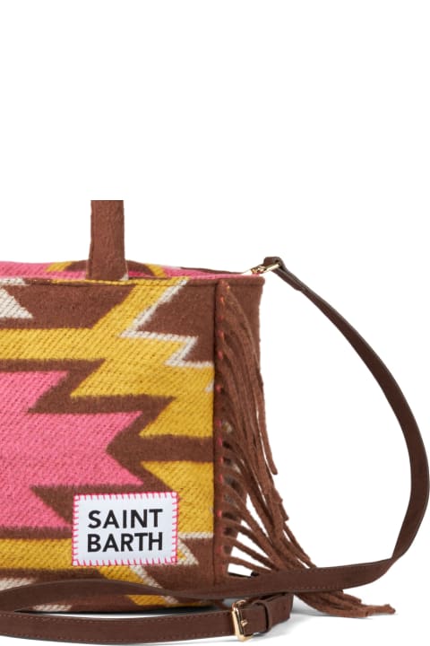 Homeware MC2 Saint Barth Colette Blanket Handbag With Ethnic Print