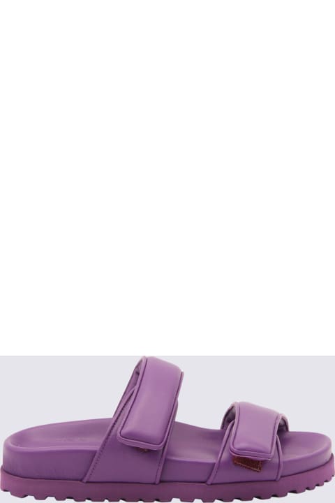 ウィメンズ Gia X Pernille Teisbaekのサンダル Gia X Pernille Teisbaek Purple Leather Sandals