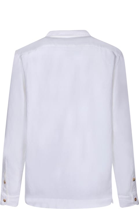 メンズ Boglioliのウェア Boglioli White Pockets Overshirt