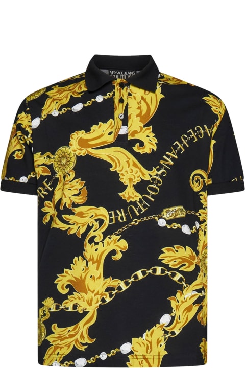 Versace Jeans Couture for Men Versace Jeans Couture Chain Couture Two Buttons Polo Shirt