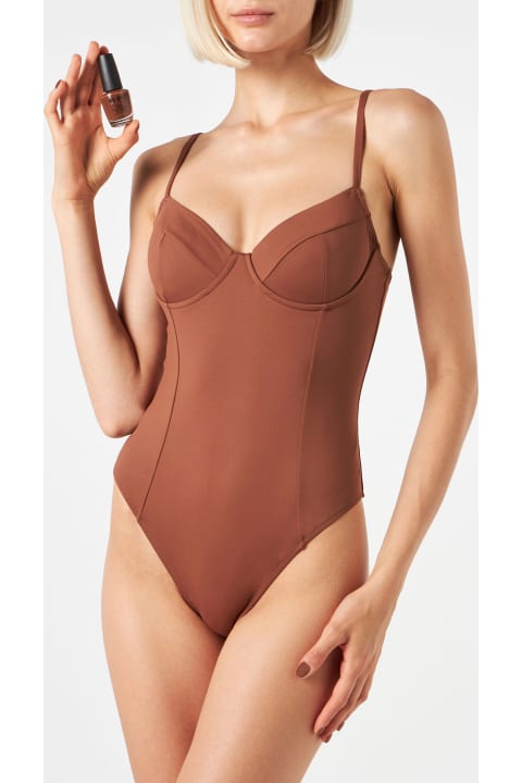 Homeware MC2 Saint Barth Woman Underwired One Piece Swimsuit