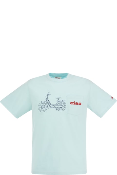 Fashion for Men MC2 Saint Barth Ciao T-shirt With Embroidery On Pocket