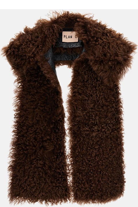 Plan C Shearling Scarf