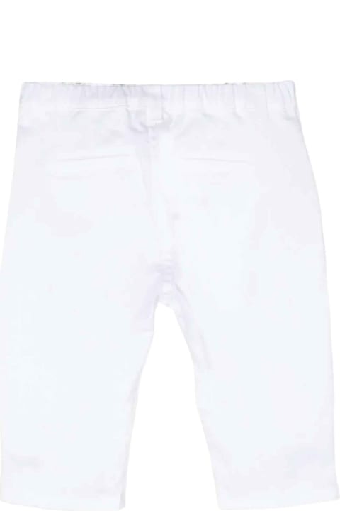 Bottoms for Baby Boys Moschino White Trousers Baby Unisex