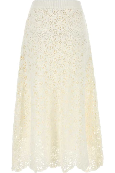 Farm Rio for Men Farm Rio White Crochet Skirt